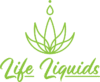 A green leaf is shown on the side of a black background.